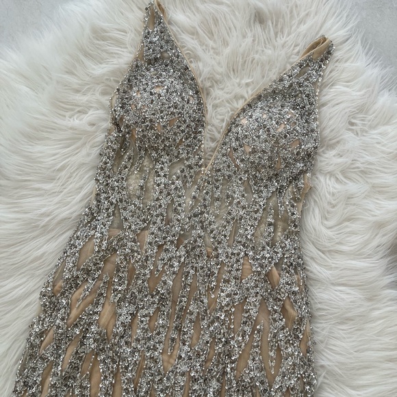 Crystal Beaded Dress, size Small / 2-4 - Picture 5 of 10